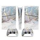 Guugoon Full Set Skins Compatible with PS5 Slim Digital Console and Controller, PS5 Slim Digital Decoration and Protective Stickers,3