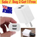 Dual USB Wall Charger Universal Port 5V  AC Power Adapter For Iphone Samsung Au