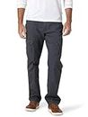 Wrangler Authentics Men's Relaxed Fit Stretch Cargo Pant, Anthracite Twill, 36W x 32L