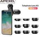 Apexel Cell Phone Camera Lens Kit 10in1 22X Telephoto/Wide Angle/Macro for phone