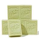 Bela, Lemon Myrtle with Lemongrass, Natural Ingredient Soap Bars, Triple-French Milled Moisturizing Natural Soap Bars Gift Sulfate-Free (93g) 3.3 oz each - 6 Pack