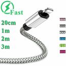 2m 3m Extra Long Data Fast Charging Charger Cable USB For iPhone 7 8 6 iPad Cord