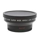 D DOLITY 62mm 0.45x Macro Objectif Grand Angle pour Sony Canon Nikon Lentille avec Sac de Transport