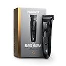 MANSCAPED™ The Beard Hedger™ Premium Men's Beard Trimmer, 20 Length Adjustable Blade Wheel, Stainless Steel T-Blade for Precision Facial Hair Trimming, Cordless Waterproof Wet/Dry Clipper