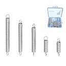 60pcs Extension Spring Assortment Kit, 0.035" Wire Diameter, 1/4" Outside Diameter, 13/32" to 2-1/4" Length, Stainless Steel Mechanical Small Extension Springs with Hook Ends