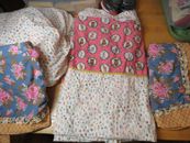 Matilda Jane Queen Sheet Set Flat Fitted 2 Shams Floral Country Shabby Chic Vtg