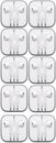 Lot of 10 Earbuds Earphone Headset With Mic For Apple iPhone 5 iPhone 6/6s iPod