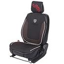Elegant Coolpad Hex Full Car Seat Cushions for Driver Seats Only (Black and Red)