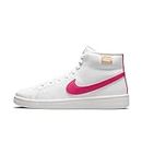 Nike Women's Low Sneakers, White White Rush Pink White Onyx, 8.5 US