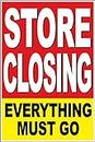 4 Less CO 24x36 Store Closing Poster Retail Business Store Window POP Sign rb