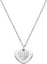 Fossil Michael Kors Ladies Silver Pave Set Cubic Zirconia Heart Necklace MKC1120AN040