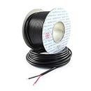 Automotive Round Twin 2 Core Cable 12v 24v Thin Wall Wire (25 AMP Rated 2mm²) 10/30/100 Metre (10M Coil)