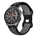 Syxinn Compatibile con Samsung Galaxy Watch 46mm Cinturino, Gear S3 Frontier Classic Cinturini 22mm Cinturino Silicone Sportivo Bracciale per Galaxy Watch 3 45mm/Huawei Watch GT/GT 2e/GT 2 46mm