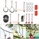 Ninja Warrior Obstacle Course, Bright Colors Outdoor Toys for Kids Portable Outdoor Training Equipment with Package for Outdoor Play for Kids