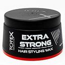 Totex Cera para peinar el cabello I extra fuerte control de bordes fuerte cera I para hombres y mujeres I Barbers Shop Hair Dressers Certified Hair Aqua Wax 150 ml