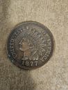 1877 Indian Head 3" Oversize Novelty One Cent 