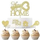 MEZHEN Sweet Home Tortendeko Glitter Cake Toppers Schlüssel Kuchen Dekoration Einweihungsfeier Deko Süßes Zuhause Party