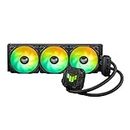 ASUS TUF Gaming LC II 360 ARGB All-in-One-Flüssig-CPU-Kühler (Aura Sync Beleuchtung, 3x TUF Gaming 120mm ARGB-Radiatorlüfter, schwarz)