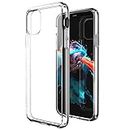 ZUSLAB Tough Fusion Case Compatible with Apple iPhone 11 Shock Absorption Rubber Bumper Protective Case Transparent Hard Back Clear Cover - Clear