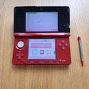 Console Nintendo 3DS Rosso con Caricatore, Pennino e SD