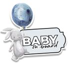 Baby on Board Animals Rabbit Sticker Film Car Sticker Family Kids Car Y044