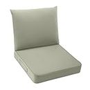 Ariviia Outdoor Seat Cushion Set 24 x 24 x 4 Inch, Patio Chair Pillows and Cushions with Removable Cover, Waterproof & Fade Resistant, Replacement Deep Seat Cushions for Garden Patio Furniture