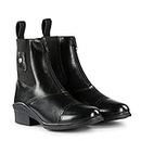 HORZE Sydney Leather Front Zip Jodhpur Boots - US 9, Black(BL)