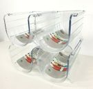 Portabottiglie indipendente portabottiglie organizer set plastica frigorifero 2,4,6