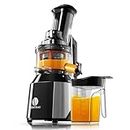 Ventray Juicer Machine Electric Masticating Juice Extractor Maker for Citrus Orange Fruit Vegetable with Quiet Motor & Large Feed Chute, Vertical Compact Design and Easy Clean (809)