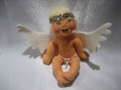 Annalee Christmas Cherub Winged Angel Doll with Metallic Halo
