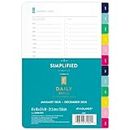 AT-A-GLANCE 2025 Planner Refill, Simplified by Emily Ley, Daily, 5-1/2" x 8-1/2", Desk Size, One Page Per Day Refill (EL100-4311-25)