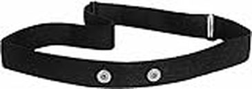 Heart Rate Monitor Soft Strap Replacement | Universal Replacement for Garmin, Wahoo Tickr and Polar H7 HRM Transmitters - Black