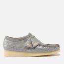 Croc-Effect Leather Wallabee Shoes
