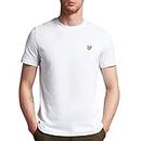 Lyle & Scott Uomo T-Shirt Girocollo Tinta Unita Bianco 3XL