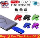 TYPE-C 2 in 1 USB Memory Stick Flash Pen Drive Photostick Android/Samsung/PC/Mac
