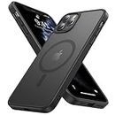 Noonin Strong Magnetic Case for iPhone 11 Pro Max，[Compatible with MagSafe] Protective Shockproof Cover Phone Case for iPhone 11 Pro Max 6.5" (Black)