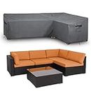 STARTWO Patio Outdoor Seactional Sofa Cover L Shaped Furniture Cover Waterproof,Durable Outdoor Couch Cover,102"x81" Right Facing