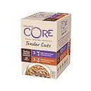 Wellness CORE Tender Cuts, Wet Cat Food, Cat Food Wet with Tender Pieces in Sauce, Grain Free, High Meat Content, Turkey Selection Mix, 6 x 85 g