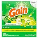 Gain Powder Laundry Detergent (Laundry Soap), HE Compatible, Original Scent, 133 Loads