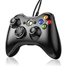 Gezimetie Wired Controller for Xbox 360, Game Controller for 360 with Dual-Vibration Turbo Compatible with Xbox 360/360 Slim and PC Windows 7,8,10,11