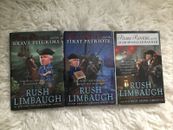 Rush Revere (juego de 3 libros) para niños por Rush Limbaugh historia de tapa dura COMO NUEVO