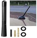 SARTE Aluminium Carbon Fiber Car Auto AM/FM Replacement Radio Aerial Antenna with Screw Compatible with Only Rear Roof Car Antennas