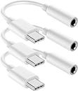 [Apple MFi Certified] 3 Pack Headphone Adapter for iPhone 15,USB Type C to 3.5mm Female Headphone Jack Adapter Aux Audio Dongle Compatible with iPhone 15/15 Plus/15 Pro/15 Pro Max,Galaxy S23 S22 Ultra