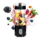 HIVE LIFE Portable Blender for Shakes and Smoothies, Powerful Personal Blender 22000 RPM Motor speed, BPA Free 13 OZ USB Blender Portable Small & Rechargeable, For Gym, Travel or Work (Black)