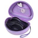 COMECASE Travel Hard Carrying Case Compatible with Beats Studio Pro/for Beats Studio3/ for Beats Solo 3 2 Bluetooth On-Ear Headphones - Purple