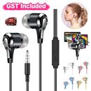 3.5mm Wired In-Ear Earphones Bass Stereo Headphones Headset Earbuds With Mic
