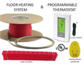 Electric Tile Radiant Warm Floor Heat Heated Kit, 120V, All Sizes Available