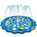 Arfbear Splash Pad for Toddlers, Sprinkler for Kids Outdoor Water Play Mat Wading Baby Pool for Learning Inflatable Water Pad Toy, TOMPOL-0517-1438-1