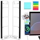 Monitor Memo Board, 2PCS Multifunction Sticky Note Holder for Computer Screen, Acrylic Computer Monitor Memo Board (Left & Right), Computer Sticky Note Holder, Desk Accessories with Sticky Notes