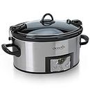 CROCK-POT Stainless Steel 6-Quart Programmable Cook and Carry Slow Cooker with Digital Timer (SCCPVL610-S)